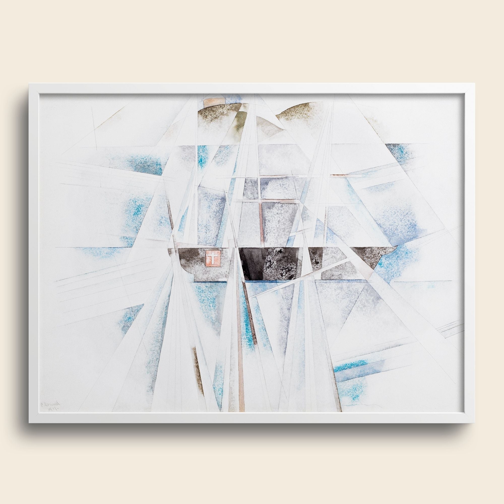 Charles Demuth abstract schooner fine art print