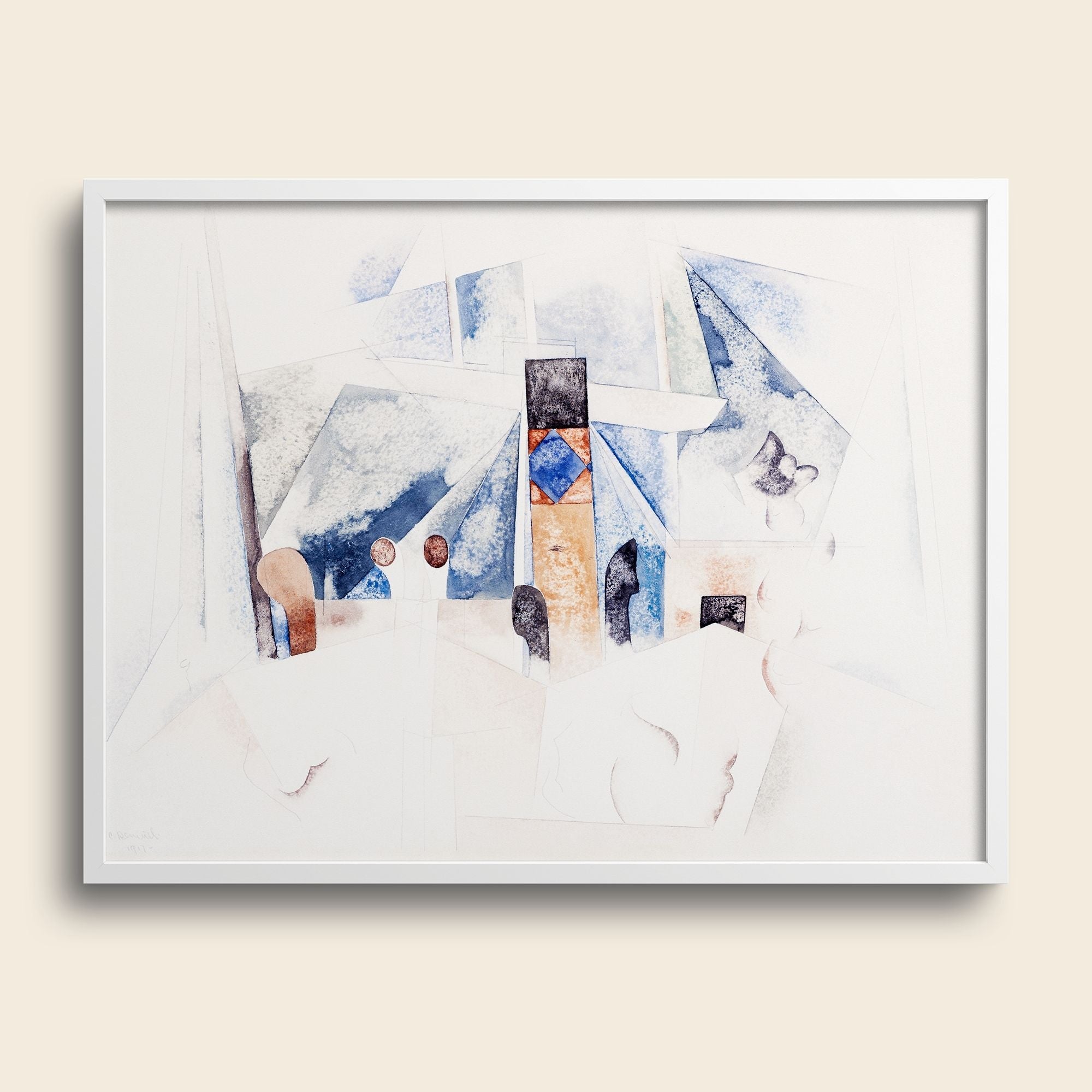 Charles Demuth Bermuda watercolor art print.