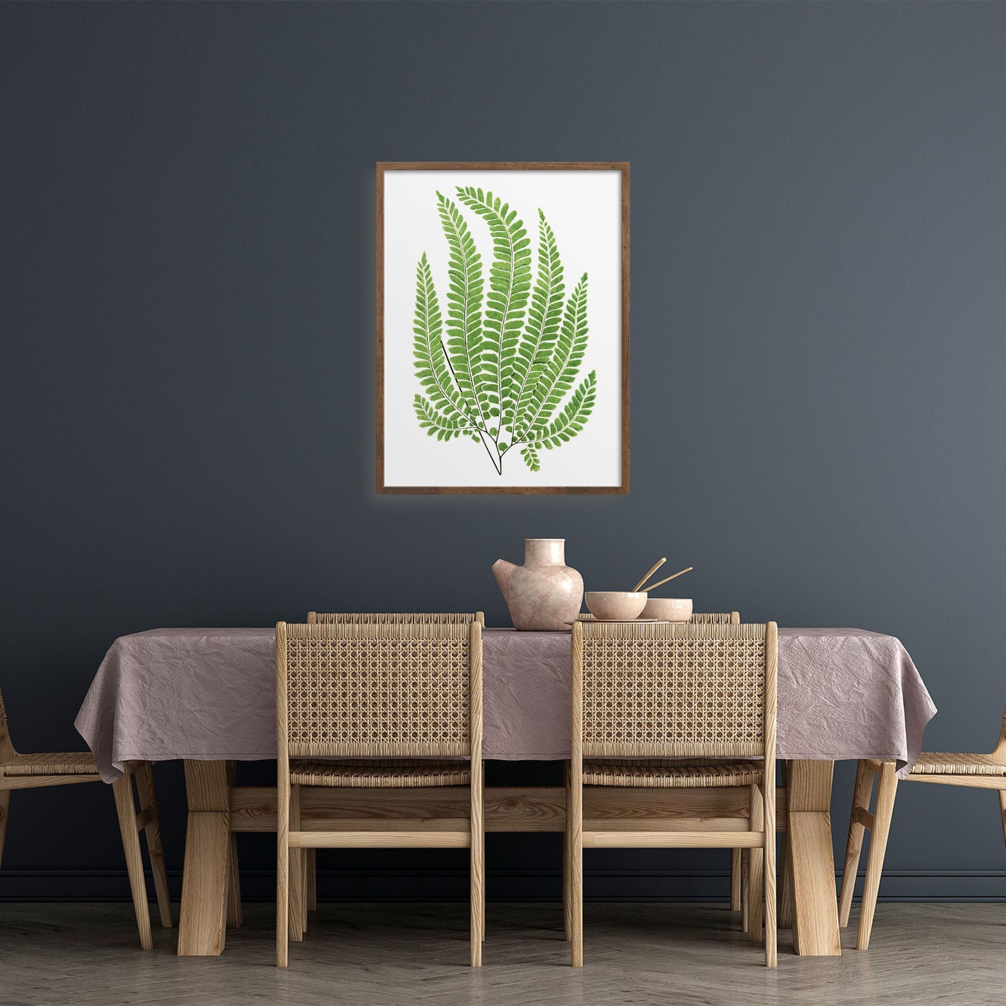 Large-format fern art print.