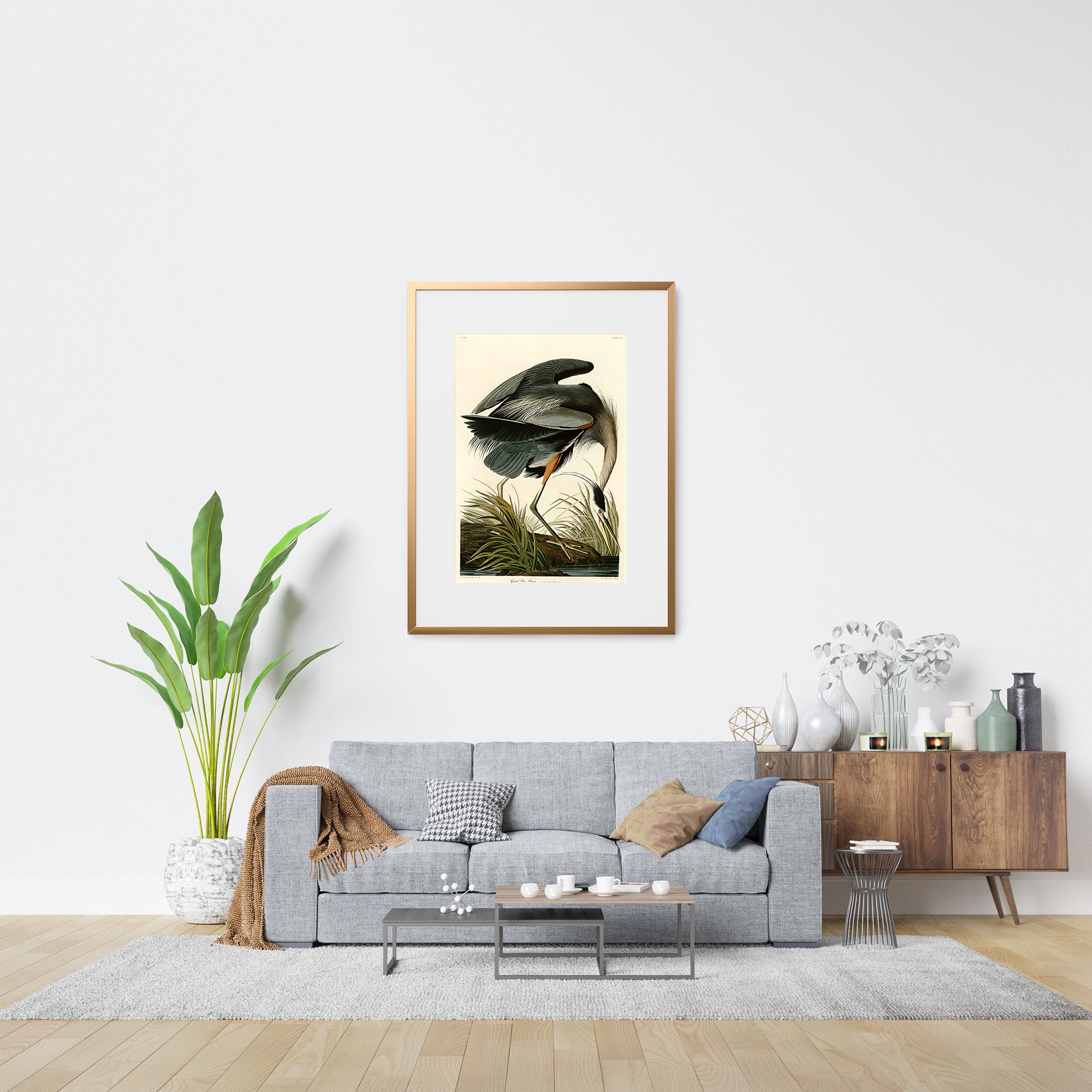Great Blue Heron bird print