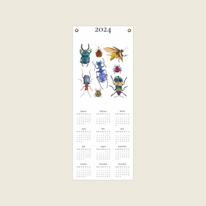 2024 Canvas Calendar for kids featuring bugs