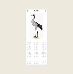 2024 Calendar featuring Rudbeck's Crane