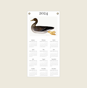 2024 Calendar Featuring Olof Rudbeck's Greylag Goose, on Fine Art Canvas