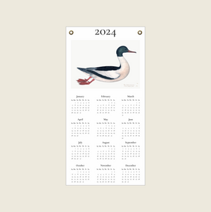 2024 calendar featuring Rudbeck's Goosander Duck
