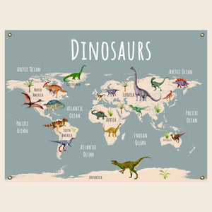 Dinosaur world map