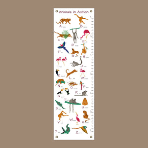 growth chart showing animals in action