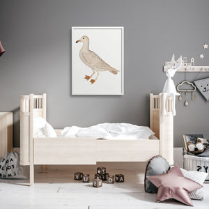 Rudbeck Larus white gull in a child's room.