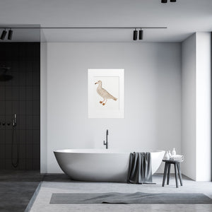 Rudbeck Gull print over a bathtub