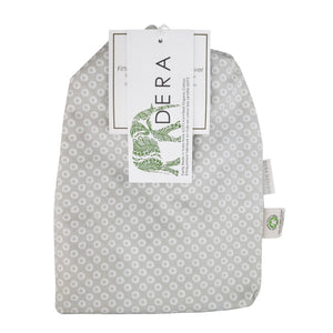 GOTS-Certified organic cotton changing pad cover shibori grey