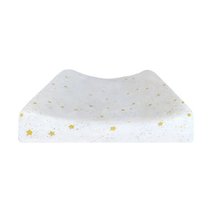Changing Pad Cover in Starlight Mustard – GOTS-Certified - tip view