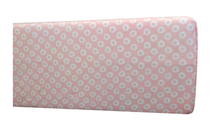 GOTS-Certified Organic Cotton Playard Sheet – Pink Shibori - side view
