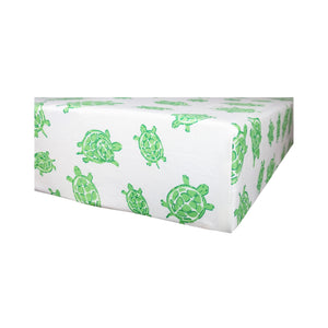 Playard Sheet in GOTS-Certified Organic Cotton – Turtle Green