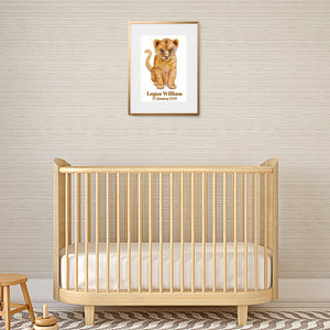 nursery baby lion print