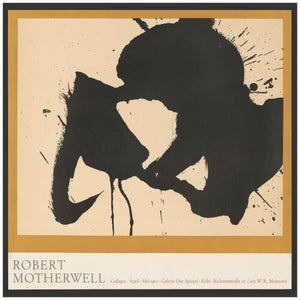 Abstract Robert Motherwell Poster, 1962