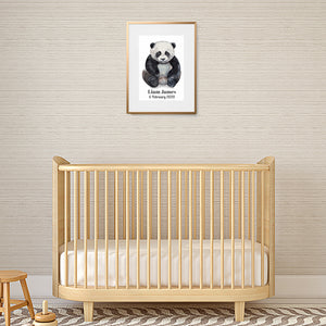 baby panda nursery print
