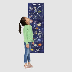 canvas space growth chart with name
