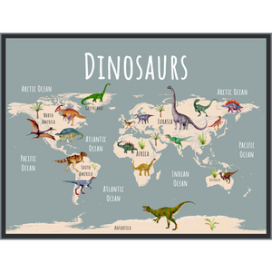 dinosaur world map