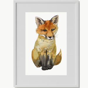 Baby fox fine art print.