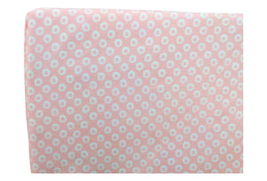 Closeup of pink Shibori print.